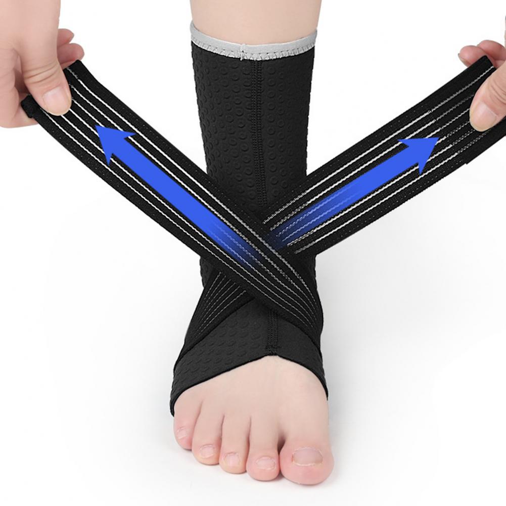 1Pc Durable Open Heel Sweat Absorption Joint Compression Ankle Sleeve Sports Protective Gear Ankle Protector Ankle S
